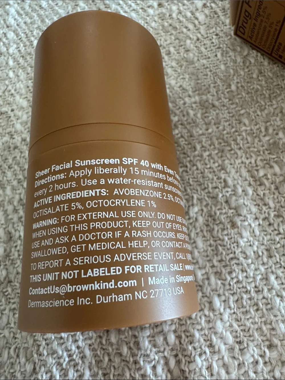 Sheer Facial Sunscreen SPF 40 – Brown Kind